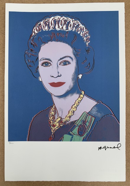 Andy Warhol Signed "Queen Elizabeth II" 