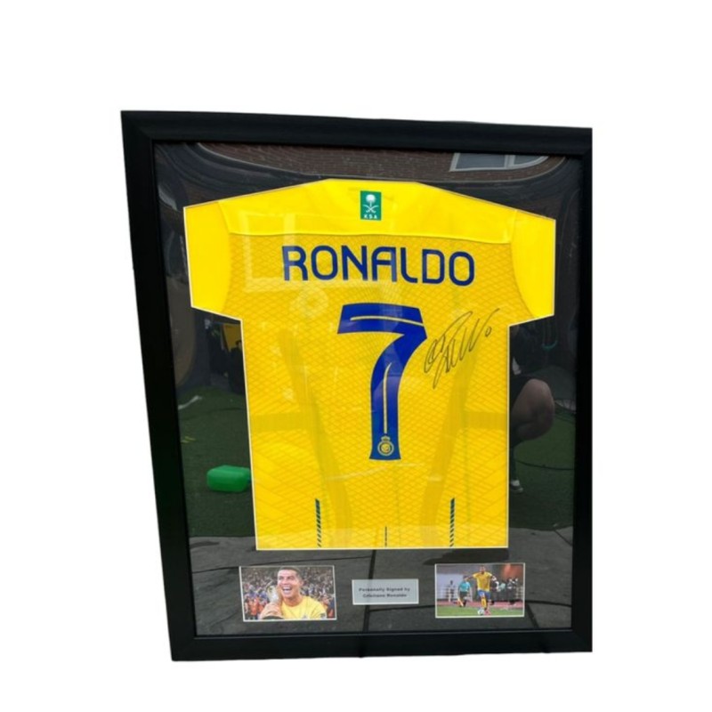 Cristiano Ronaldo's Al Nassr 2023/24 Signed And Framed Shirt
