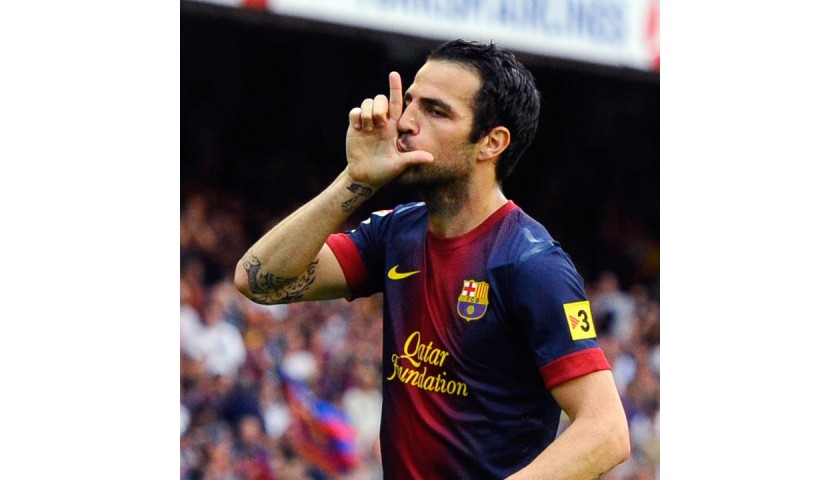 Fabregas' Official Barcelona Signed Shirt, 2012/13