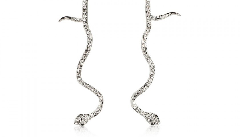 "Long Snake" Earrings by Federica Tosi 