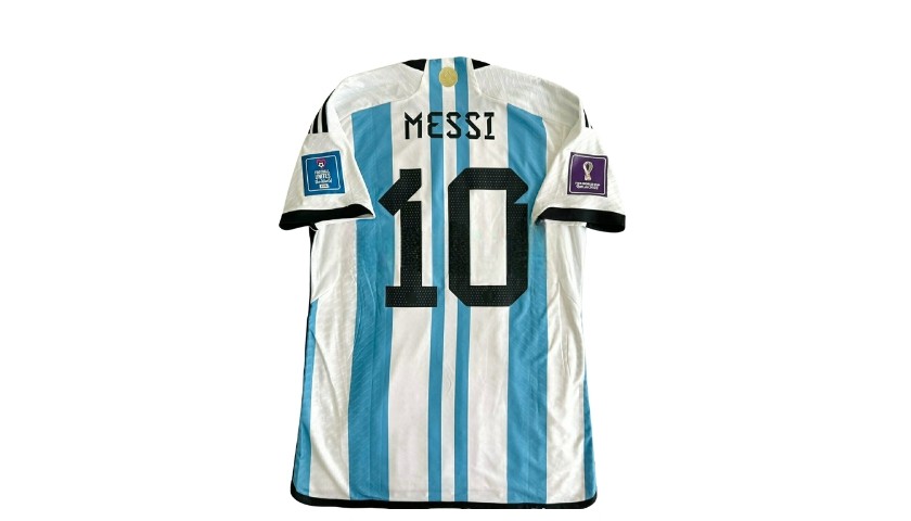 Lionel Messi Argentina 2022 World good Cup Qatar Match Slim Fit Home Soccer Jersey