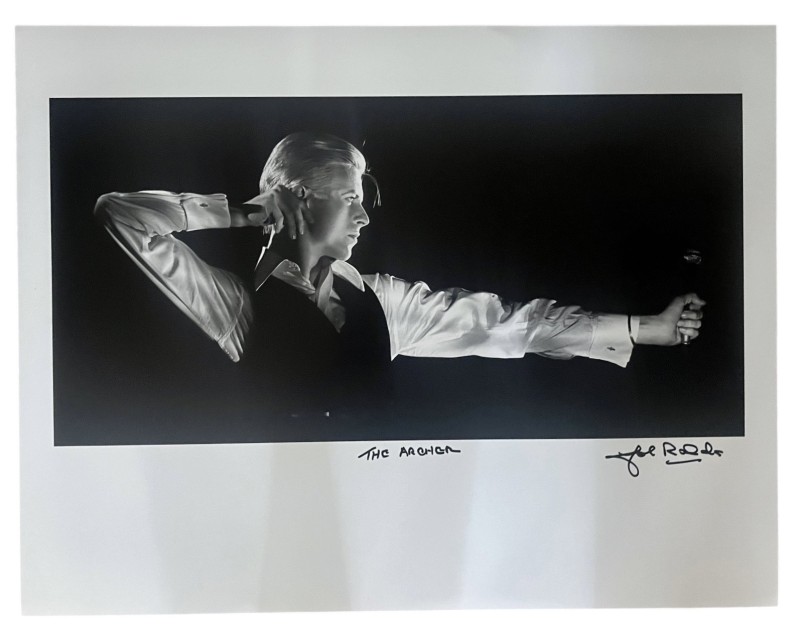 Fotografia David Bowie autografata da John Rowlands 