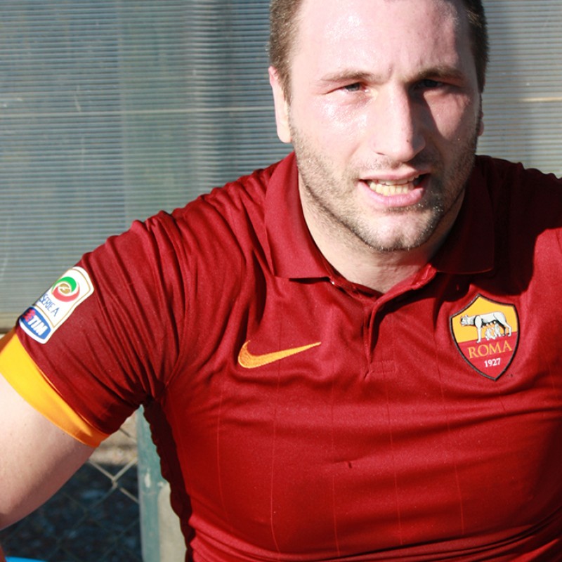 Cammarelle Roma match worn shirt, worn in Danieli memorial - Totti signed
