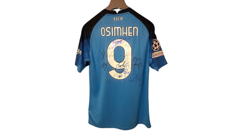 Maglia ufficiale Osimhen Napoli, 2022/23 - Autografata dalla rosa -  CharityStars