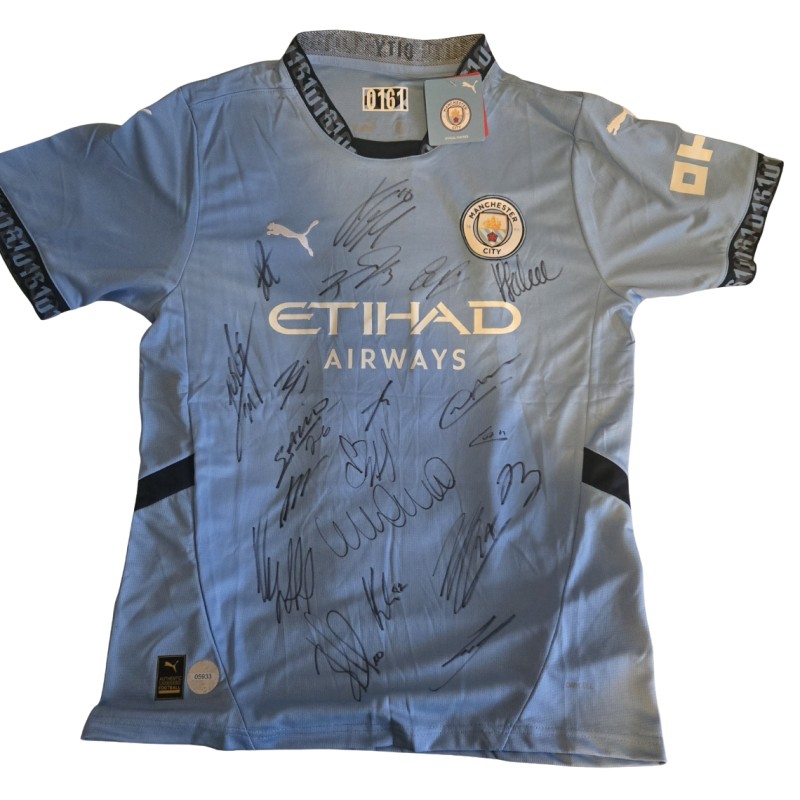 Manchester City 2024/25 Squad Signed Official Shirt