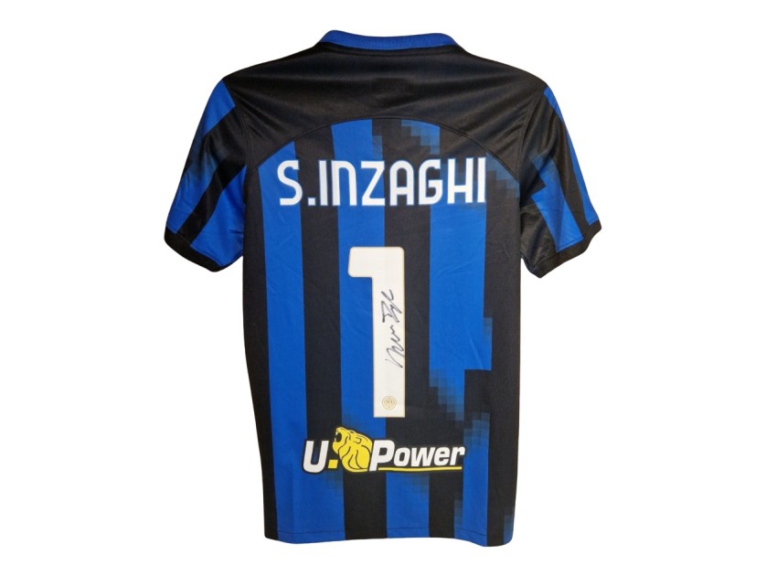 Simone Inzaghi's Inter Milan 2023/24 Signed Replica Shirt
