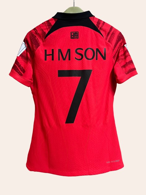 Son Heung-Min's Republic of Korea World Cup Qatar 2022 Match Shirt, vs Portugal