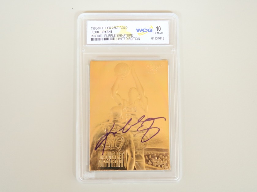 Card in oro Kobe Bryant in edizione limitata