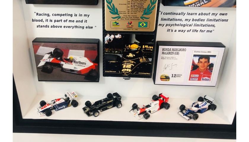 Ayrton Senna Hand-Signed Collection of Items