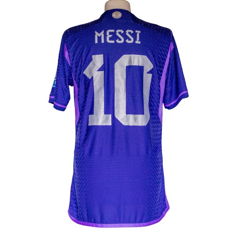 Lionel Messi's Argentina World Cup Qualifiers 2023 Match Issued Shirt, vs Peru 