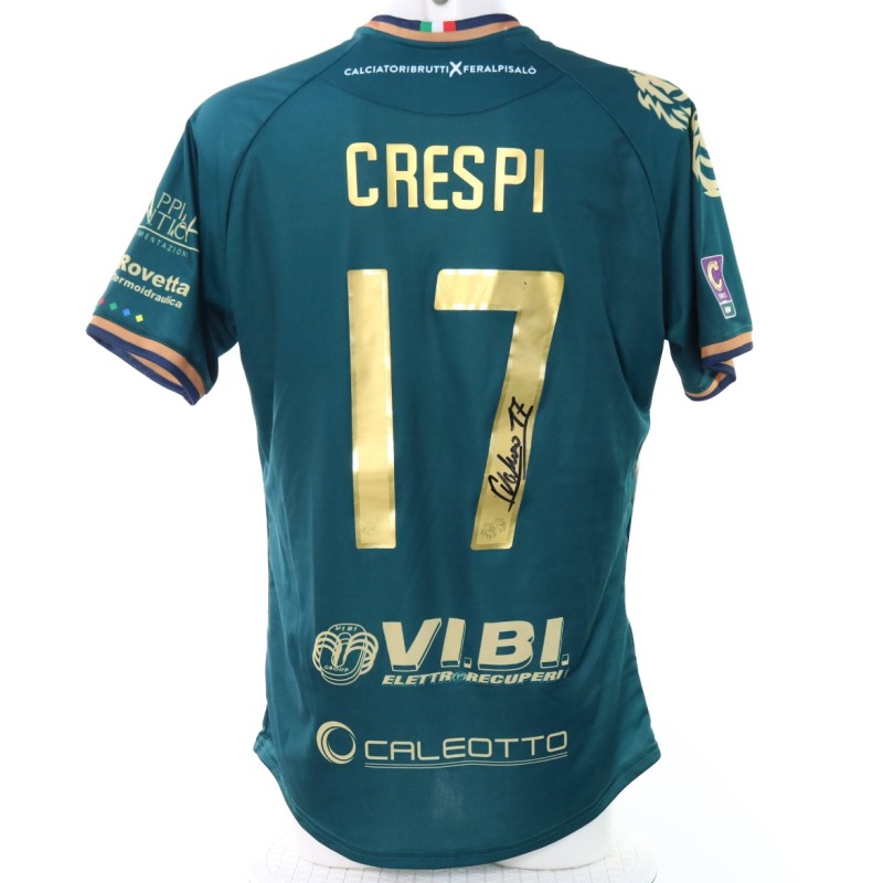 Crespi's Feralpisalò vs Giana Erminio CALCIATORIBRUTTI Signed Unwashed Shirt, 2025