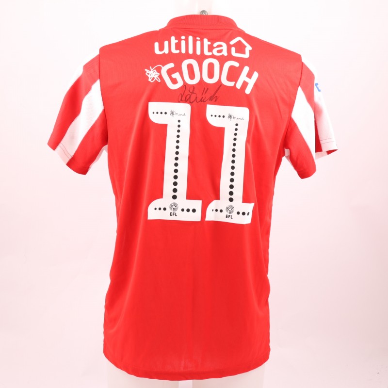 Gooch's Sunderland AFC Worn and Signed Poppy Shirt