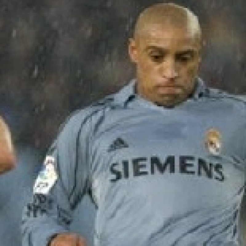 Roberto Carlos Real Madrid match worn shirt, Liga 2005/2006