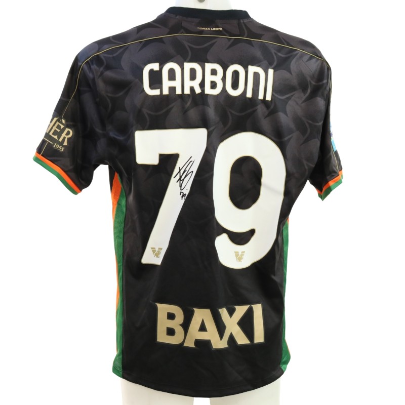 Carboni's Signed Unwashed Shirt, Venezia vs Empoli 2025