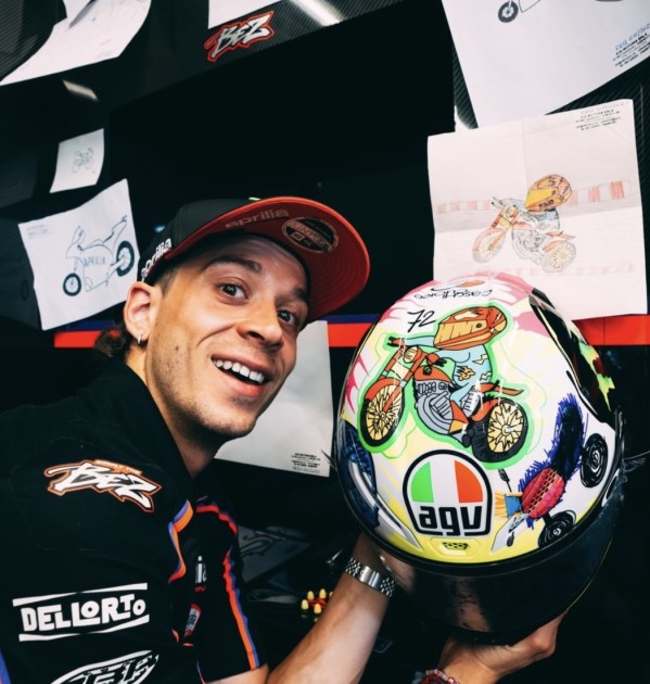 Casco AGV - Indossato e Autografato da Marco Bezzecchi