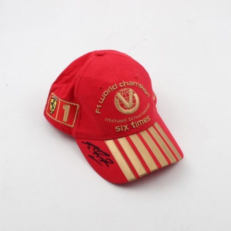 Official Ferrari cap, signed by Michael Schumacher
