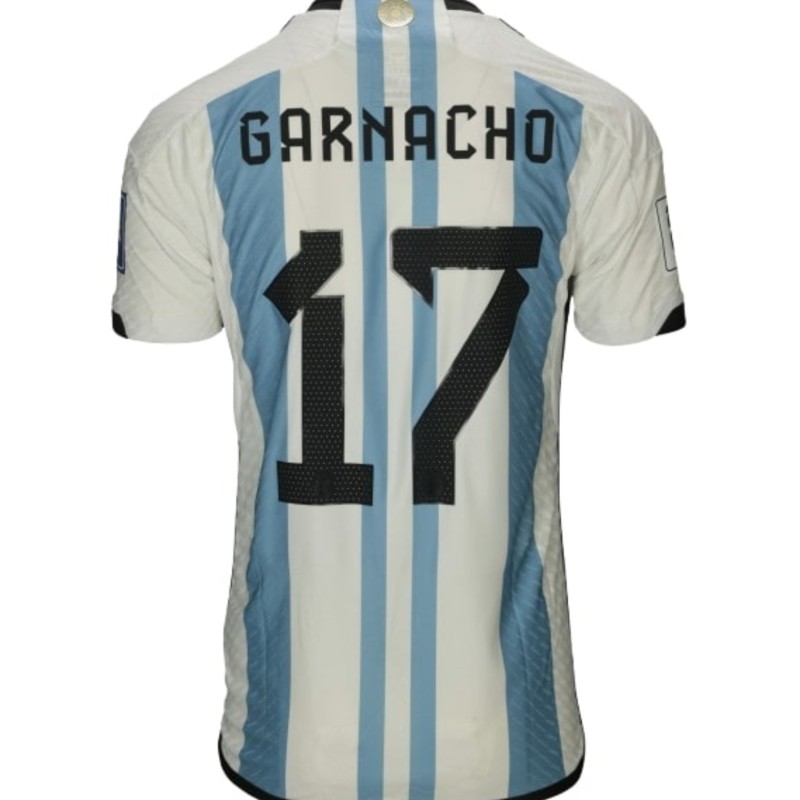 Garnacho's Argentina Match-Issued Shirt, WC Qualifiers 2026