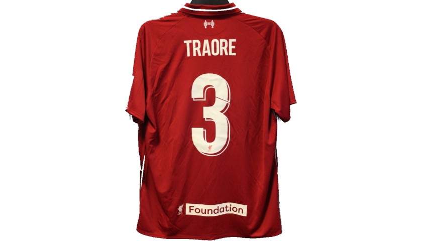 Traore's Liverpool Legends Game Worn and Signed Shirt