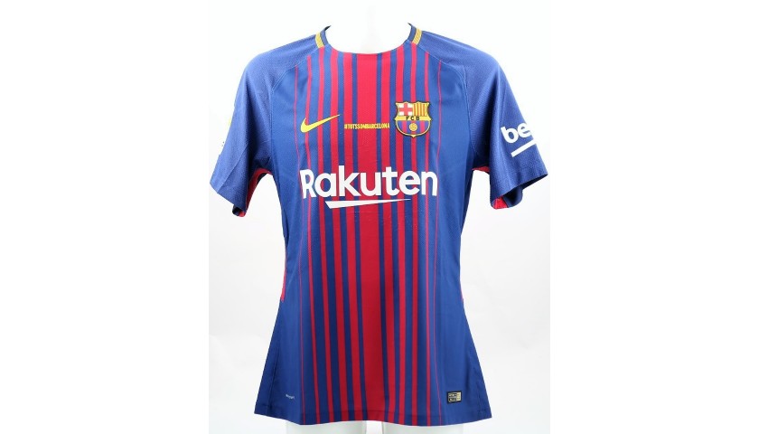 Lionel Messi Barcelona Autographed Nike 2020/21 Match-Issue Home Jersey