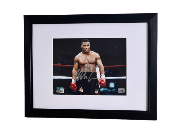 Mike Tyson Signed and Framed Picture