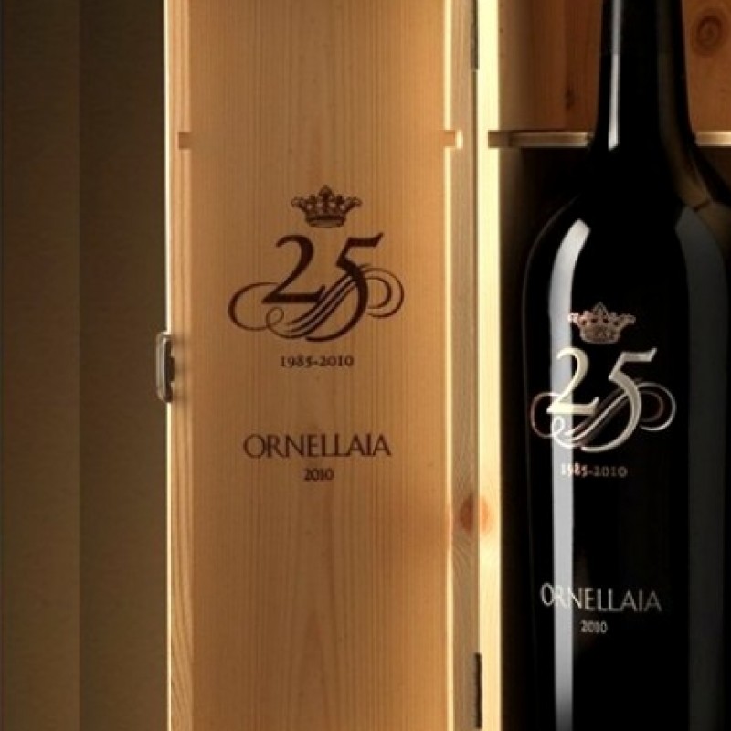 One limited edition 25th Years Double Magnum (3l) of 2010 Ornellaia