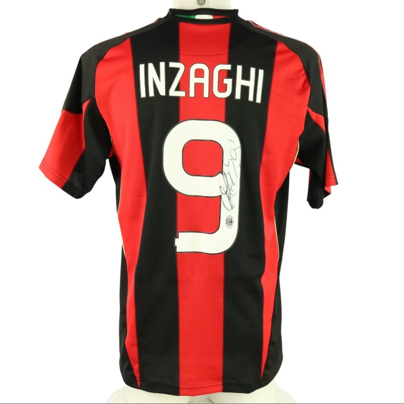 Inzaghi's AC Milan Signed Match-Issued Shirt, 2010/11