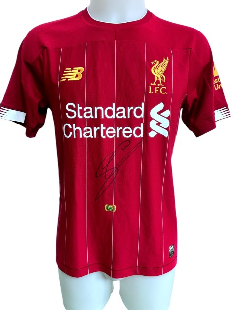 Wijnaldum's Liverpool Signed Official Shirt, 2019/20