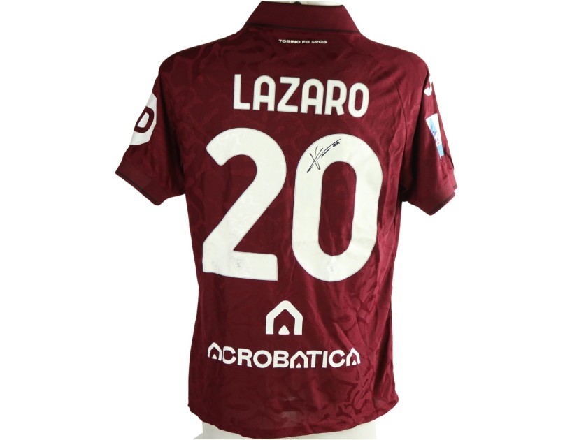 Lazaro's Signed Unwashed Shirt, Udinese vs Torino 2026