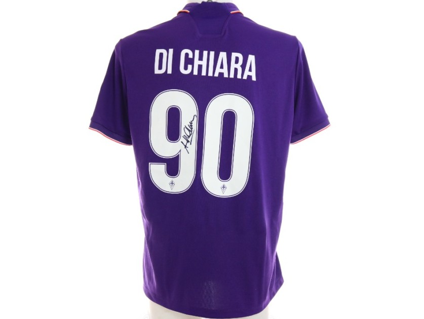 Di Chiara's Fiorentina Signed Celebratory Match Shirt, 2016/17 - 90 Years Patch