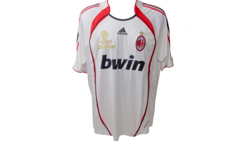 Beckham's AC Milan Match-Issue/Worn Shirt, UCL 2009/2010 - CharityStars