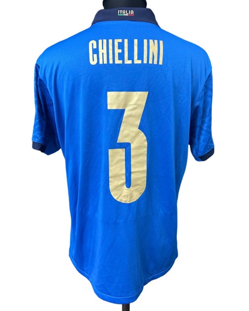 Chiellini's Issued Shirt, Italy vs England - Final EURO 2020