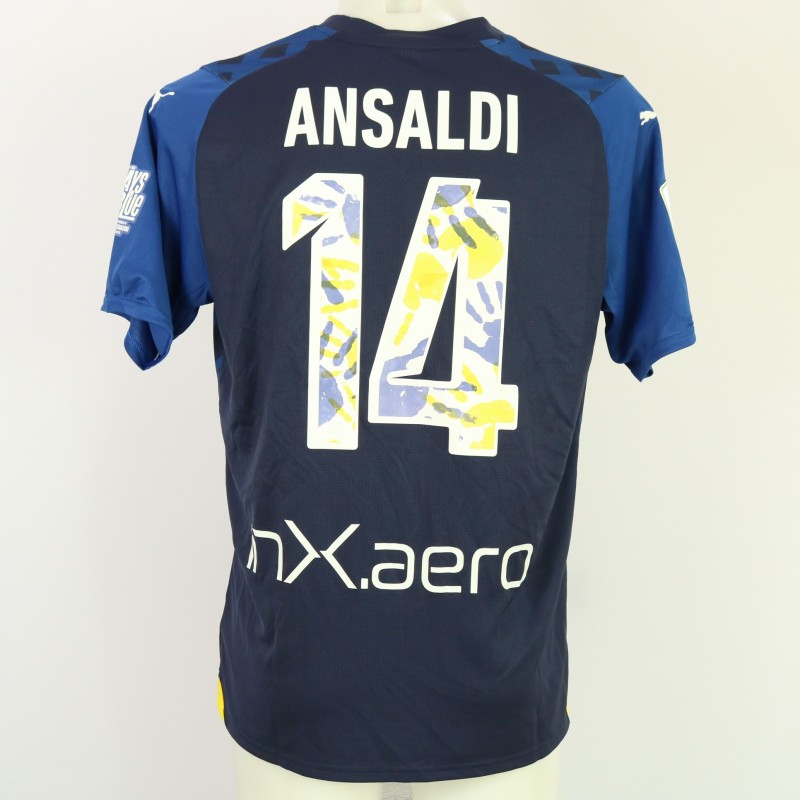 Maglia Ansaldi unwashed Parma vs Catanzaro 2024 "Always With Blue"