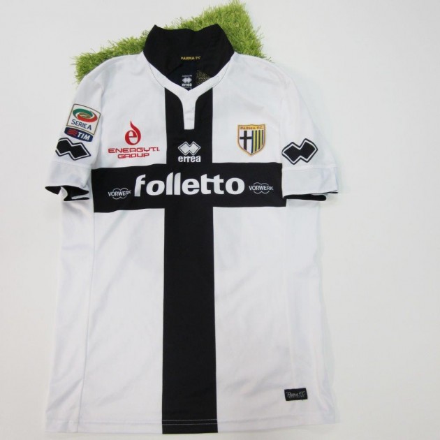 Gobbi Parma match issued/worn shirt, Serie A 2014/2015
