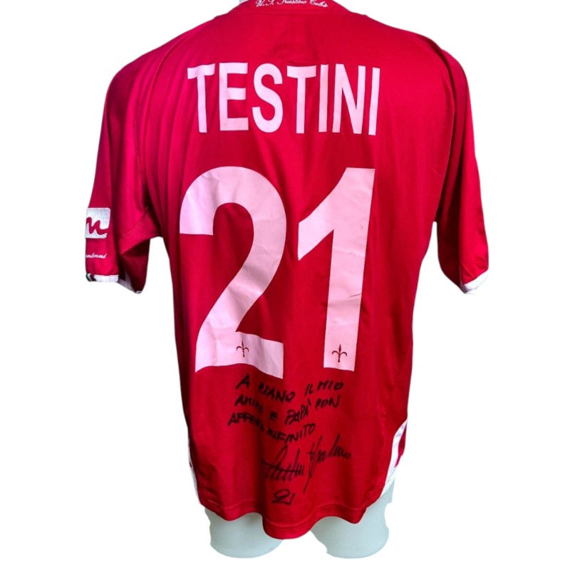Testini's Triestina Signed Match-Worn Shirt, 2008/09