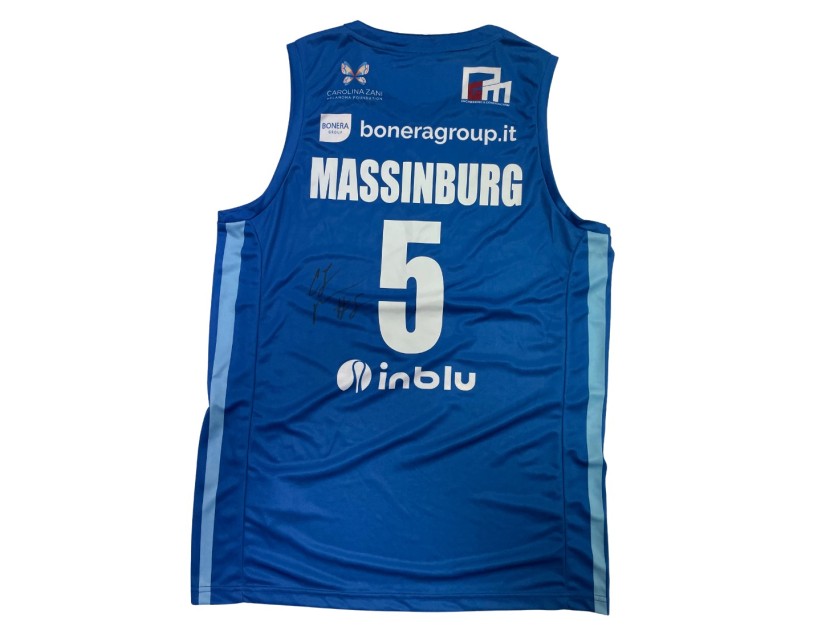 Completo Massinburg unwashed Germani Brescia vs Banco di Sardegna Sassari 2023 - Autografato