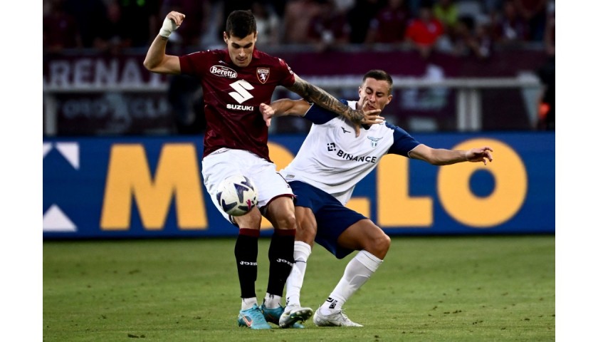 Marusic's Worn and Unwashed Shirt, Torino-Lazio 2022