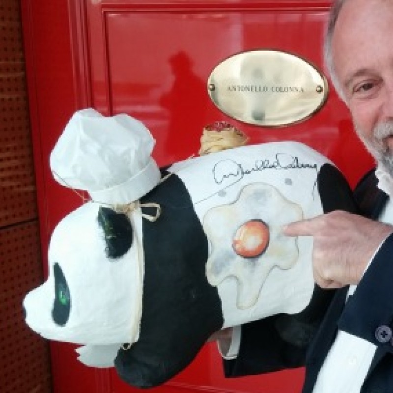 Il pandino personalizzato dallo Chef stellato Antonello Colonna  per WWF