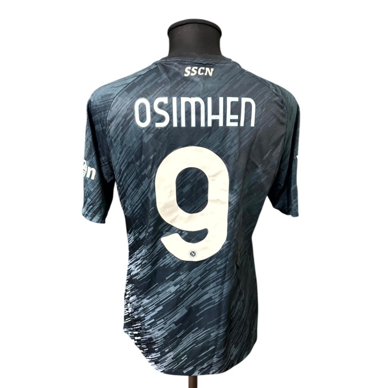 Osimhen's Roma vs Napoli Issued Shirt, 2022