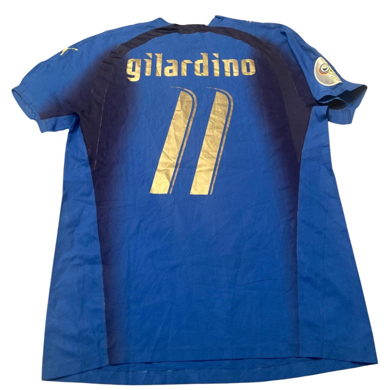 Gilardino's Italy Issued Shirt, WC 2006