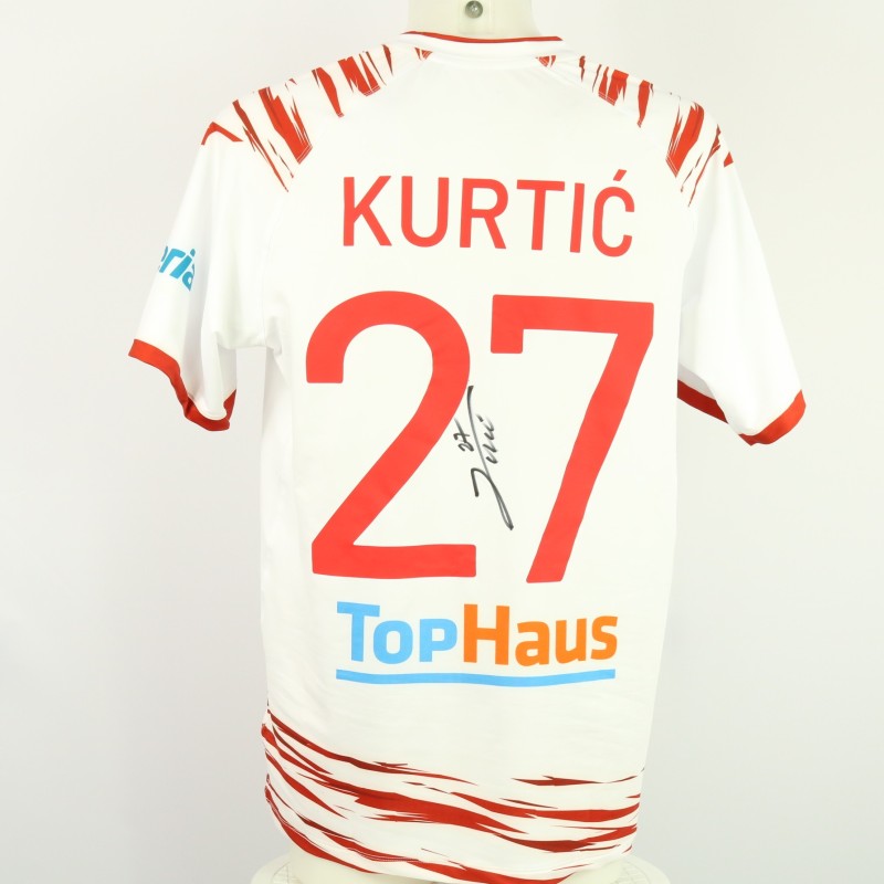 Kurtic's unwashed Signed Shirt, Sudtirol vs Bari 2024 