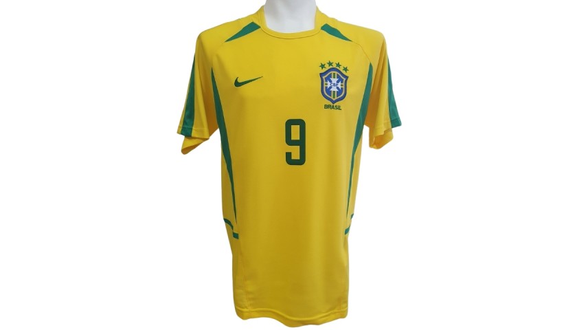 Ronaldo's Official Brazil Signed Shirt 2002 - CharityStars