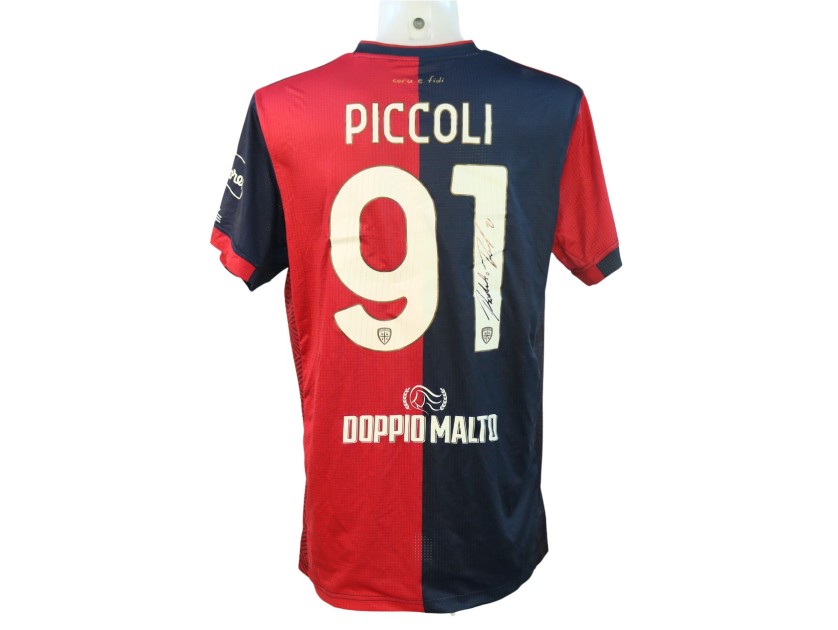 Maglia Piccoli Unwashed, Cagliari vs Torino 2024 - Autografata