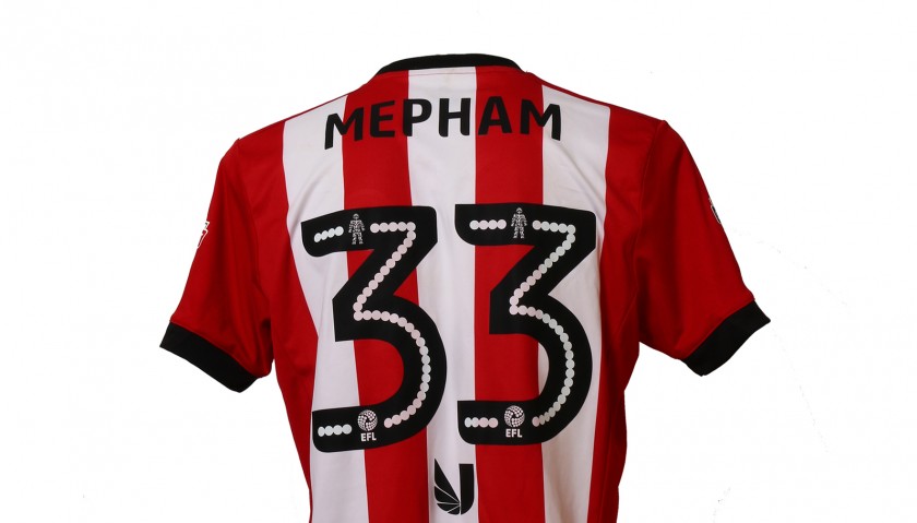 Official Poppy Shirt Signed and Worn by Brentford FC's Chris Mepham