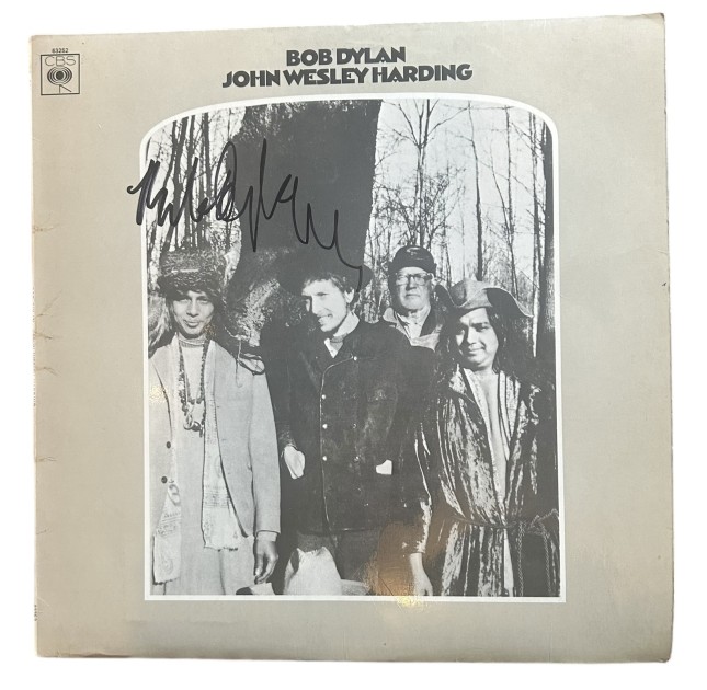 Bob Dylan Signed John Wesley Harding Vinyl LP