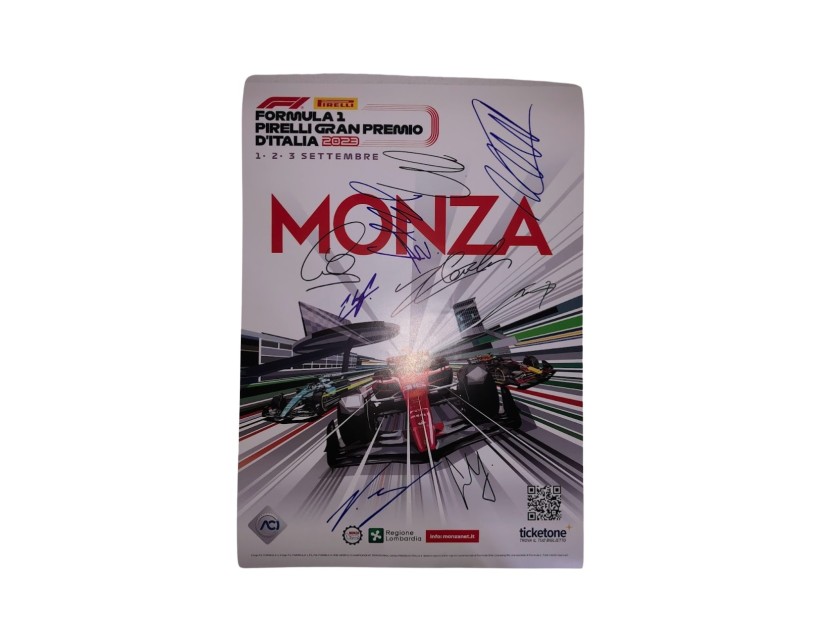 Formula 1 Italian Grand Prix 2023 Poster - Signed by the Drivers