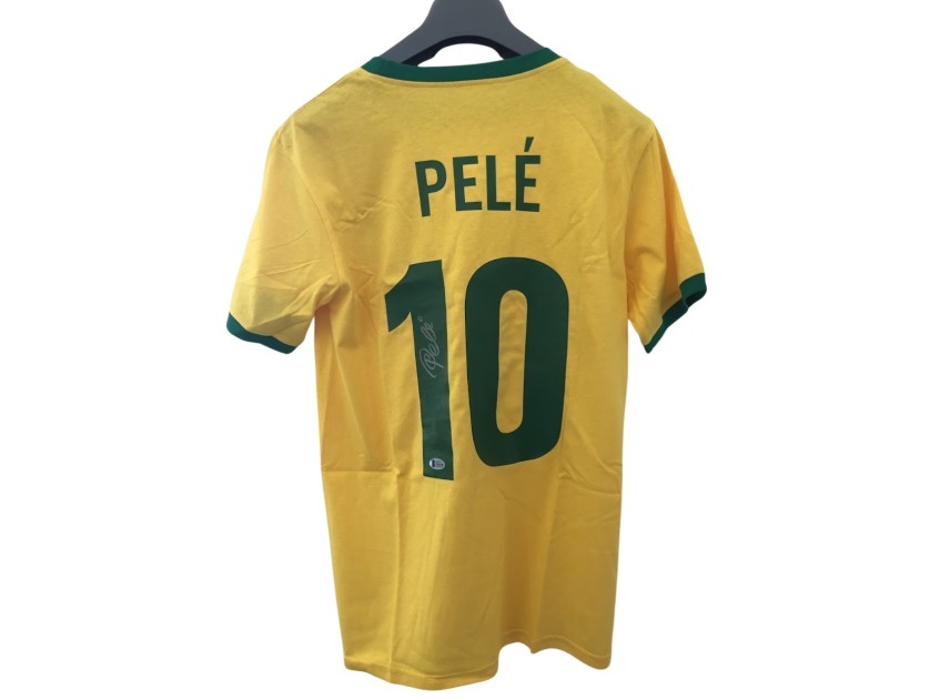 Pele's Brazil Signed Replica Shirt