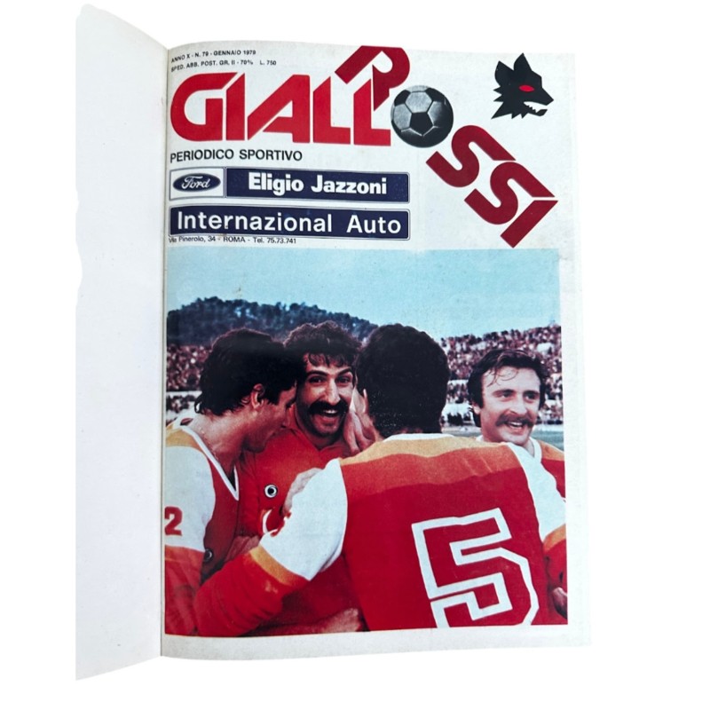 Vintage Mixed Bound Volumes of “Roma Giallorossa” Magazine, 1979-1980