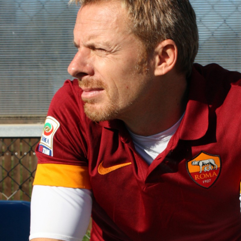 Capparoni Roma match worn shirt, worn in Danieli memorial - Totti signed