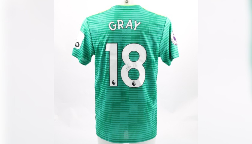 Gray's Watford FC Worn and Signed Away Poppy Shirt