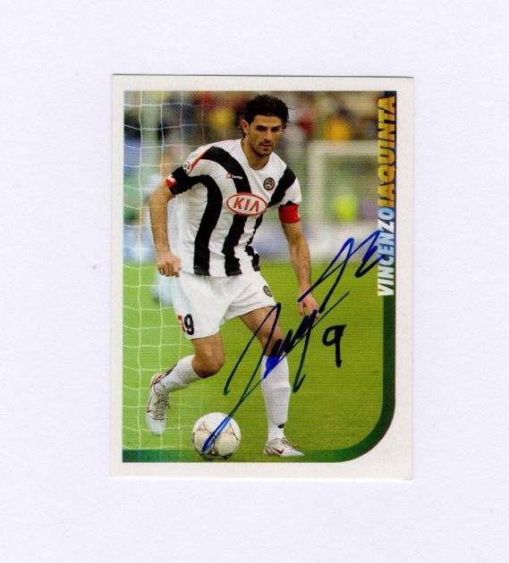 Panini sticker signed by Vincenzo Iaquinta